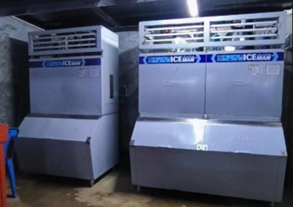 งานติดตั้งเครื่องทำน้ำแข็งถ้วยใหญ่ จังหวัดเชียงราย รุ่น IM505U กับ IM305 U